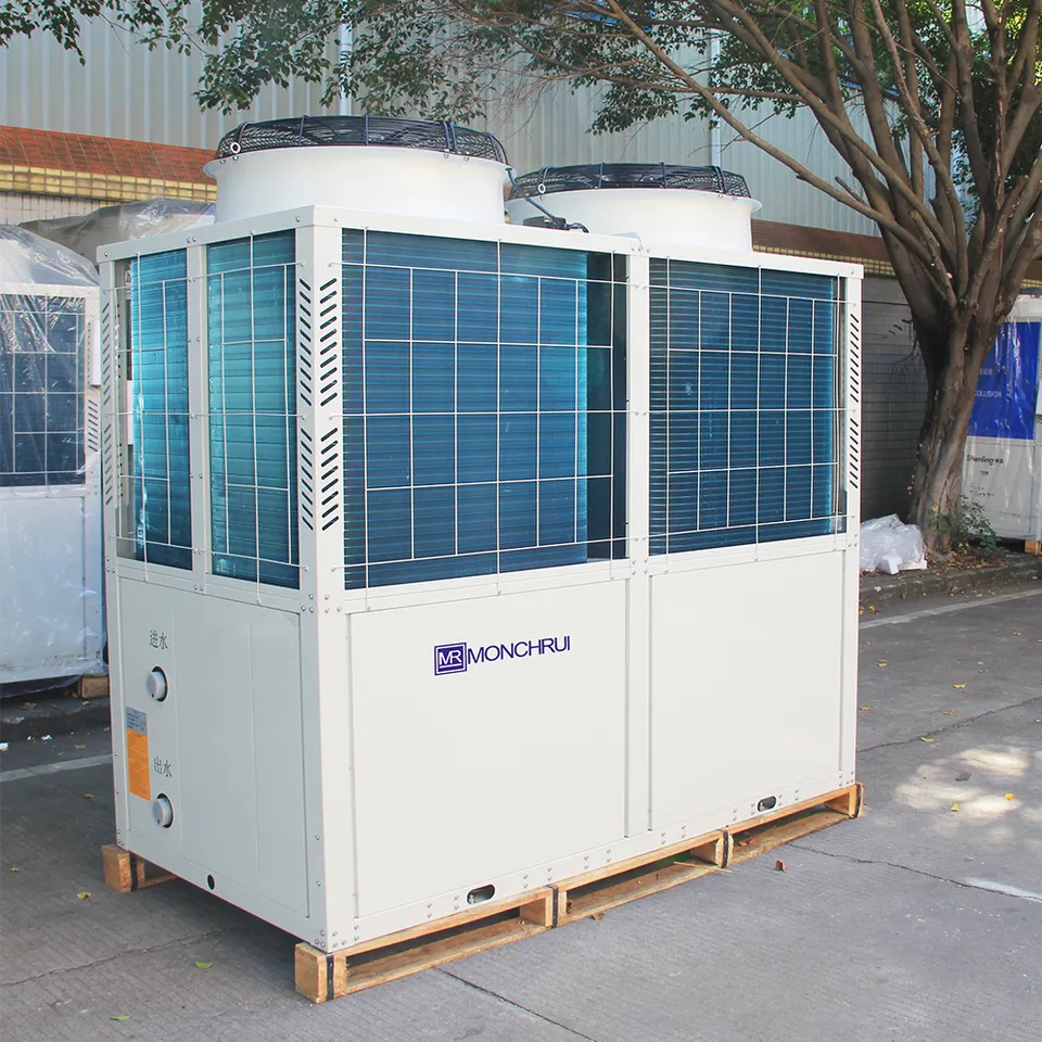 150kW Low Ambient Temperature Inverter Heat Pump Evi Air Cooled Modular Chiller