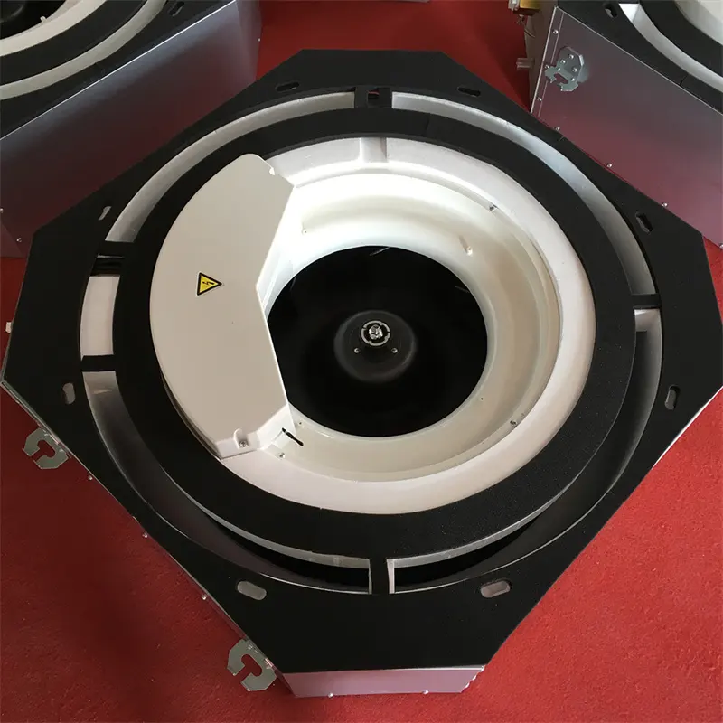 00:05 00:30  View larger image Add to Compare  Share High Efficiency Coil Design 360 Degree Round Cassette Room Fan Coil Unit Ceiling Mounted