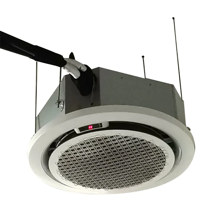 High Efficiency Room Fan Coil Unit Ceiling Mounted Chilled Water Round Fan Coil Unit Roof