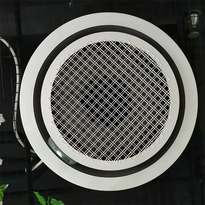 Unique Design Cooling Fcu Capacity 6.8-10.8kw Round Water Fan Coil Unit ceil mount