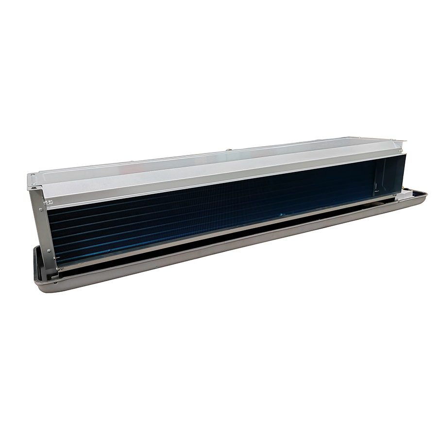 Horizontal Concealed Ceiling Mounted FCU 2 Rows Chiller Water Room Fan Coil Unit Ducted