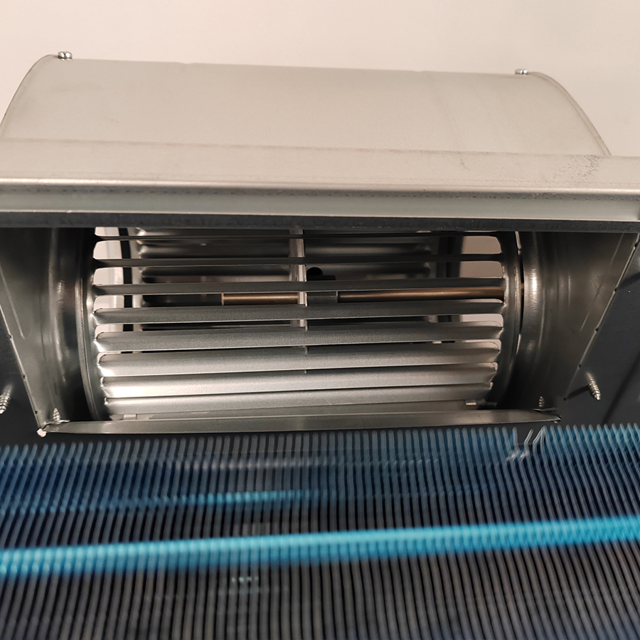 Ac Motor FCU Water System Air Conditioners Horizontal Hidden Fan Coil Unit For Heat Pump Or Chiller Heating Cooling