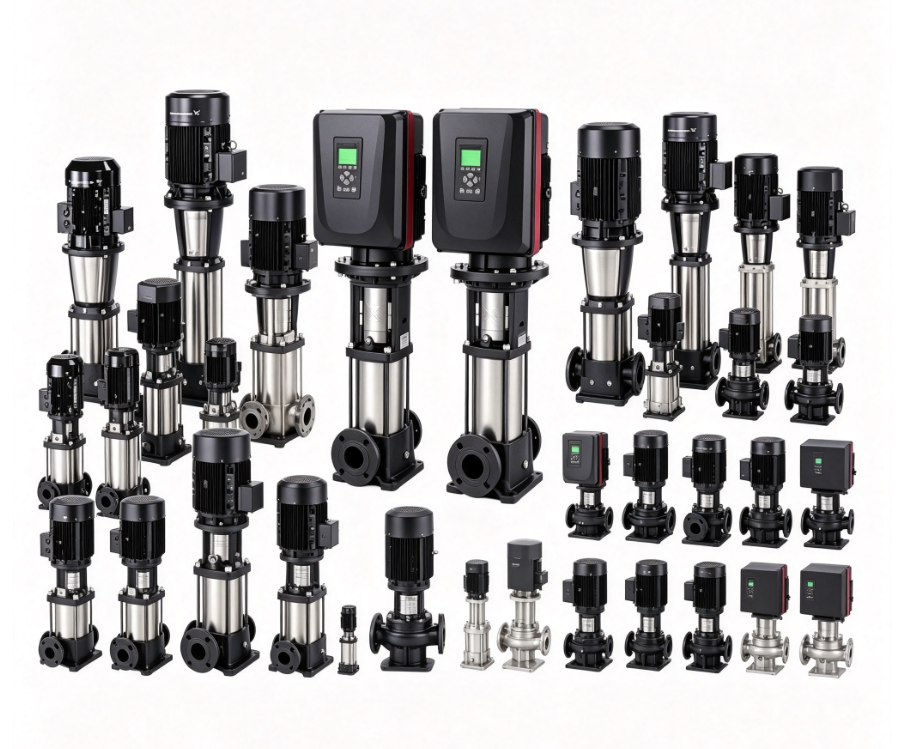 Inline Single Stage & Vertical Multistage Pump HVAC Chilled Hot Water Circulation Booster Pump