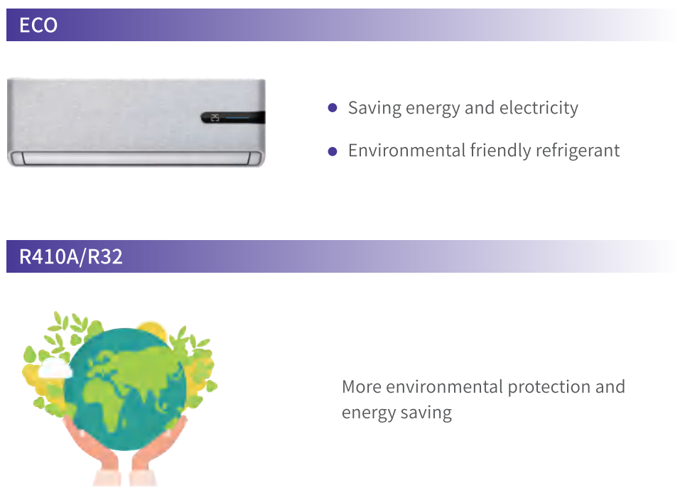 MONCHRUI Split Wall‑Mounted Air Conditioner R32/R410A Inverter Household Cooling Heating Wall Unit