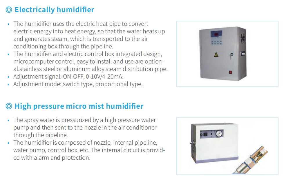Modular Double Skin Clean Air Handling Unit High Static Variable Frequency AHU
