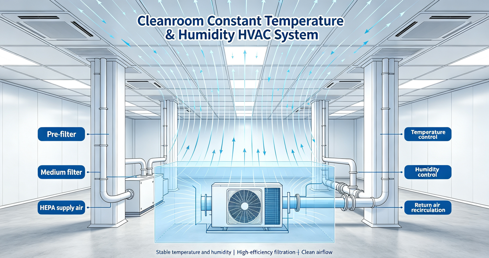 Cleanroom Constant-Temperature & Constant-Humidity Air Conditioning System Solution and Advantages